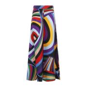 Rode Viola Broek Emilio Pucci , Multicolor , Dames