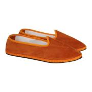 Unisex's effen oranje fluwelen schoenen Gallo , Orange , Dames