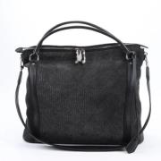 Pre-owned Leather handbags Louis Vuitton Vintage , Black , Dames