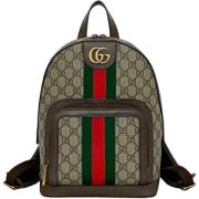 Pre-owned Leather gucci-bags Gucci Vintage , Beige , Unisex