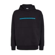 Hoodie met reliëflogo in Zwart Calvin Klein , Black , Heren