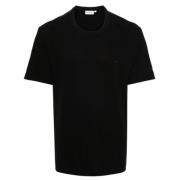 Katoenen Linnen T-Shirt Zwart Calvin Klein , Black , Heren