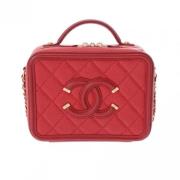 Pre-owned Leather chanel-bags Chanel Vintage , Red , Dames