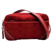 Pre-owned Canvas crossbody-bags Coach Pre-owned , Red , Dames