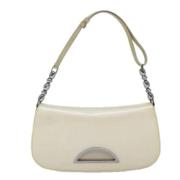 Pre-owned Leather dior-bags Dior Vintage , White , Dames