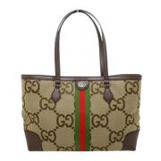 Pre-owned Canvas gucci-bags Gucci Vintage , Beige , Dames