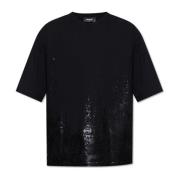 Bedrukt T-shirt Dsquared2 , Black , Heren