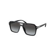 Sportieve Chic Pilot Zonnebril Prada , Black , Heren