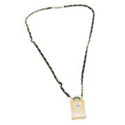 Pre-owned Metal necklaces Chanel Vintage , Yellow , Dames