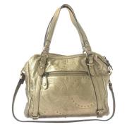 Pre-owned Leather shoulder-bags Coach Pre-owned , Yellow , Dames