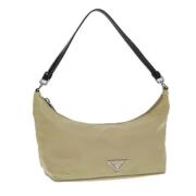 Pre-owned Nylon handbags Prada Vintage , Beige , Dames