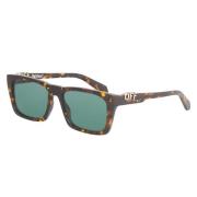 Havana Groene Zonnebril Albany Model Off White , Multicolor , Unisex