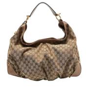 Pre-owned Leather gucci-bags Gucci Vintage , Beige , Dames