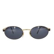 Pre-owned Metal sunglasses Versace Pre-owned , Blue , Dames