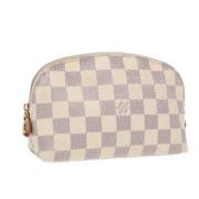 Pre-owned Canvas pouches Louis Vuitton Vintage , Beige , Dames