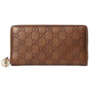 Pre-owned Leather wallets Gucci Vintage , Brown , Dames