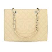 Pre-owned Fabric chanel-bags Chanel Vintage , Beige , Dames