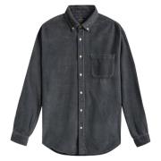 Ribfluwelen Shirt Antraciet Lobo Lange Mouw Portuguese Flannel , Gray ...