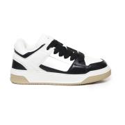 Italiaanse Leren Sneakers in Wit/Zwart Hogan , White , Heren