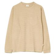 Ribfluwelen Lange Mouw Zak Tee La Paz , Beige , Heren