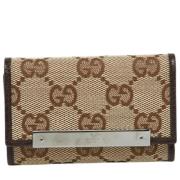 Pre-owned Leather key-holders Gucci Vintage , Brown , Dames