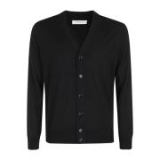 Stijlvolle Cardigan Sweater Paolo Pecora , Black , Heren