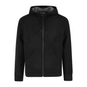 Ritssluiting Hoodie MC2 Saint Barth , Black , Heren