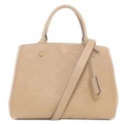 Pre-owned Fabric louis-vuitton-bags Louis Vuitton Vintage , Beige , Da...