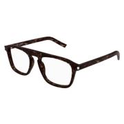 Stijlvolle optische bril in Havana Tortoise Saint Laurent , Brown , Un...