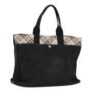 Pre-owned Canvas handbags Burberry Vintage , Black , Dames