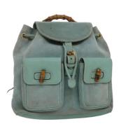 Pre-owned Suede backpacks Gucci Vintage , Blue , Dames