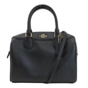 Pre-owned Leather handbags Coach Pre-owned , Black , Dames