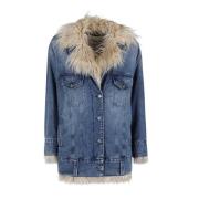 Stijlvolle Jas voor Mannen Dondup , Blue , Dames