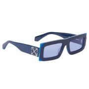 Donkerblauwe zonnebril Laurel 14840 Off White , Blue , Unisex