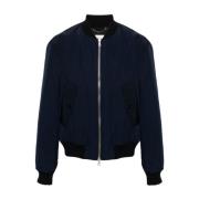 Blauwe Navy Verso Tris Varsity Jack Dries Van Noten , Blue , Heren