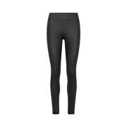 Hoge taille zwarte leggings met stretch Soyaconcept , Black , Dames