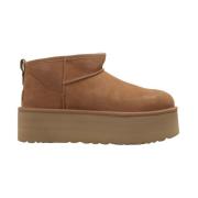 Klassieke Ultra Mini Platform sneeuwlaarzen UGG , Brown , Dames