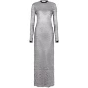 Zilveren Robe Jurk Paco Rabanne , Gray , Dames