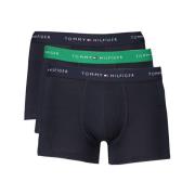 Blauwe Katoenen Boxershorts, Elastische Tailleband Tommy Hilfiger , Bl...