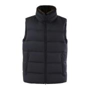 Gewatteerde Bontkraag Vest Herno , Blue , Heren