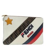 Pre-owned Leather clutches Fendi Vintage , Multicolor , Dames