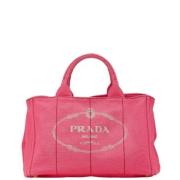 Pre-owned Canvas prada-bags Prada Vintage , Pink , Dames