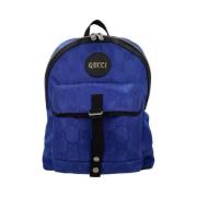 Pre-owned Canvas backpacks Gucci Vintage , Blue , Dames