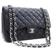 Pre-owned Leather chanel-bags Chanel Vintage , Black , Dames