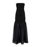 Elegante Liya Jurk voor Vrouwen Staud , Black , Dames