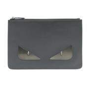 Pre-owned Leather fendi-bags Fendi Vintage , Gray , Dames