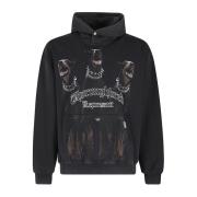 Stijlvolle hoodie voor paardenliefhebbers Represent , Black , Heren