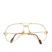 Pre-owned Metal sunglasses Cartier Vintage , Yellow , Heren