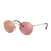 Ronde Metalen Zonnebril Ray-Ban , Yellow , Unisex