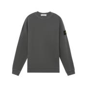 Gebreide Crewneck Sweatshirt in Loodgrijs Stone Island , Gray , Heren